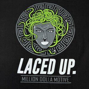 Million Dollar Motive T-Shirt XL Laced Up Medusa Head Graphic USA Made